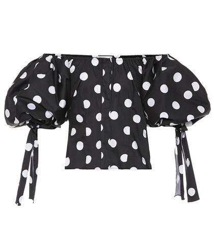 Caroline Constas Nella Cotton-blend Top