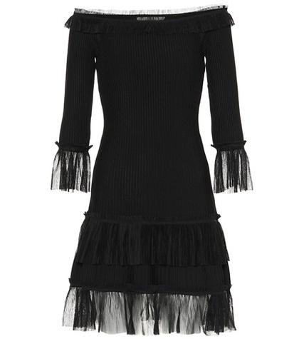 Jonathan Simkhai Ruffled Off-the-shoulder Dress