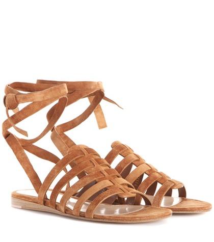 Gianvito Rossi Pompei Suede Gladiator Sandals