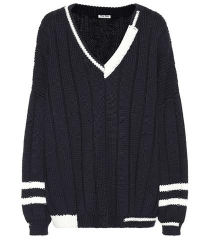 Miu Miu Asymmetric Wool Sweater