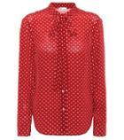 Redvalentino Polka-dot Silk Blouse