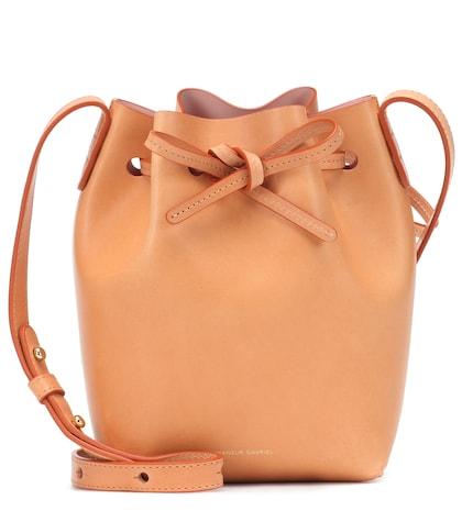 Nanushka Micro Leather Bucket Bag