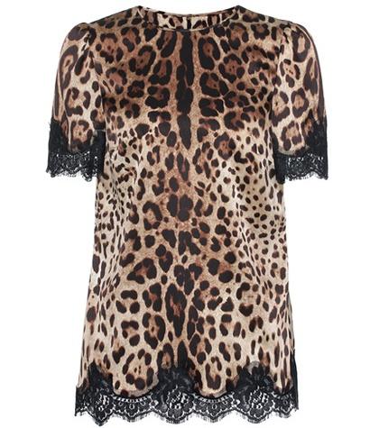 Oliver Peoples Leopard-printed Satin Top