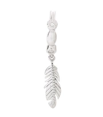 Stone Paris Tiny Hoop 18kt White Gold And Diamond Earring