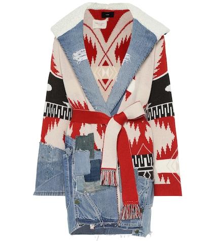 Alanui Cashmere And Denim Cardigan