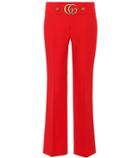 Gucci Wool And Silk Cropped Trousers