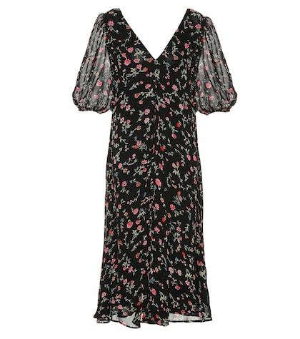 Ganni Floral Crêpe Dress