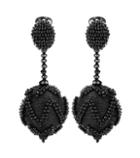 Oscar De La Renta Embellished Pom Pom Clip-on Earrings