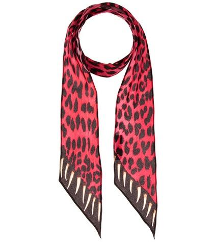 Anya Hindmarch Leopard's Teeth Silk Scarf