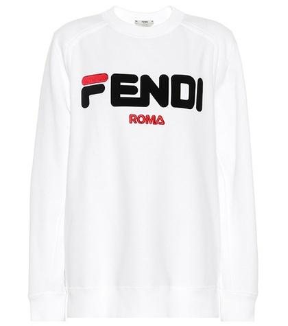 Loewe Embroidered Cotton Jersey Sweatshirt