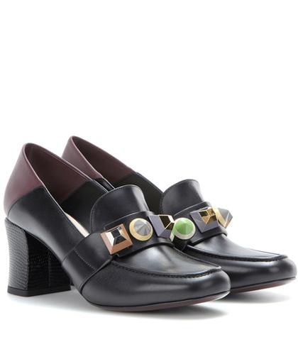 See By Chlo Embellished Leather Moccasins