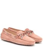 Tod's Gommino Logo Suede Loafers
