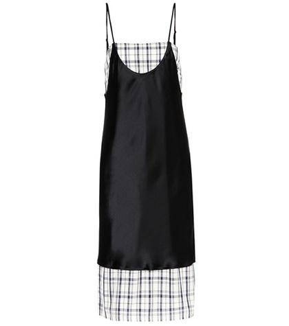 Public School Kel Blair Plaid Satin Sleeveless Dress