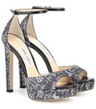 Jimmy Choo Pattie 130 Plateau Sandals