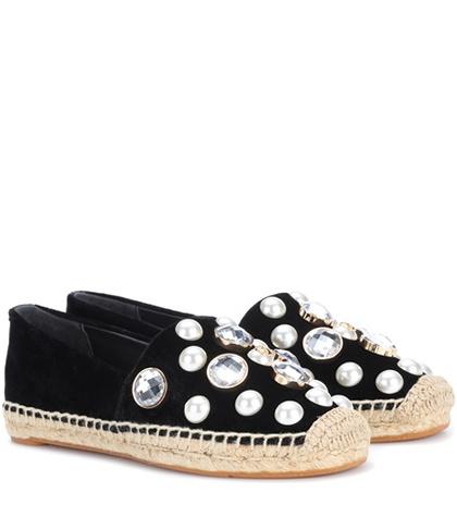 Aquazzura Vail Embellished Espadrilles