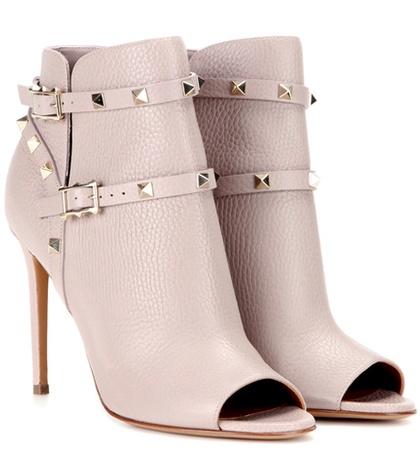 Roland Mouret Valentino Garavani Rockstud Peep-toe Ankle Boots