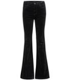 Alexander Mcqueen Maria Velvet Flare Trousers