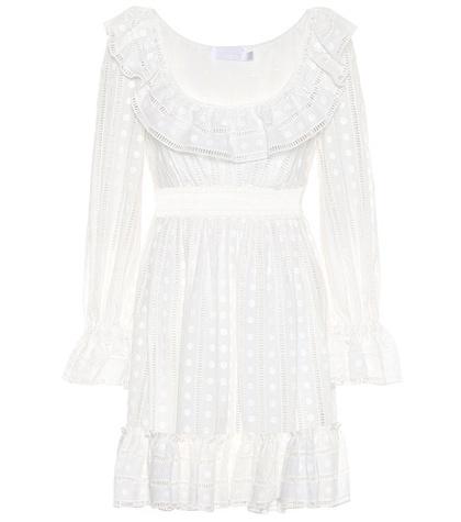 Zimmermann Melody Ladder Cotton Minidress