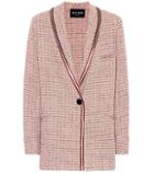 Loveshackfancy Metallic Cotton-blend Tweed Blazer