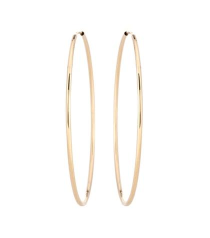 Loren Stewart Ultra Light Hoop 14kt Gold Earrings