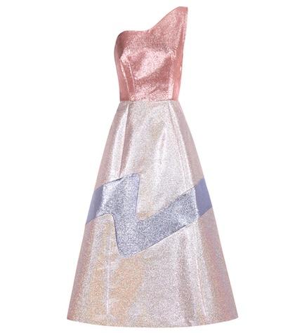 Vika Gazinskaya Metallic Midi Dress