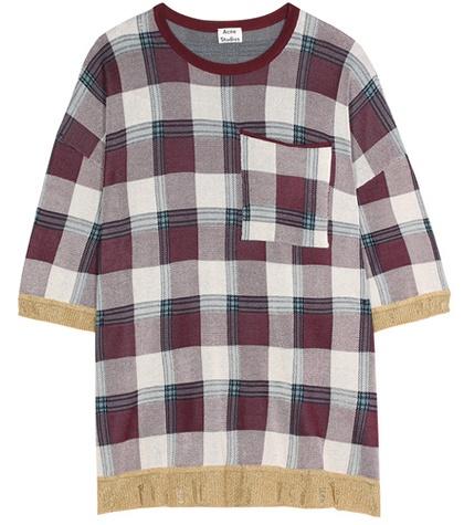 Acne Studios Beah Checked Top