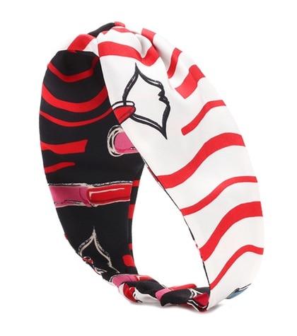 Valentino Printed Silk Headband