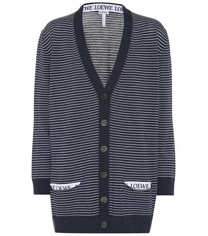 Loewe Striped Wool Cardigan