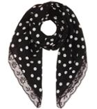 Stella Mccartney Polka-dotted Silk Scarf