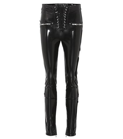 Unravel Faux Leather Skinny Trousers