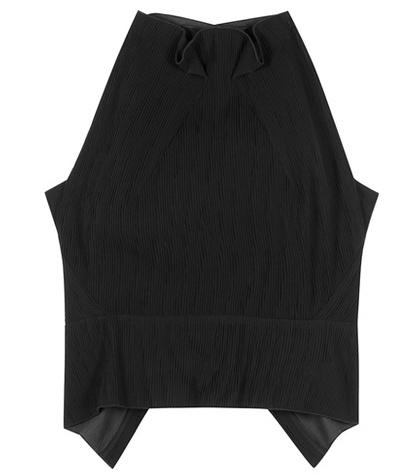 Chlo Doyle Crêpe Plissé Top