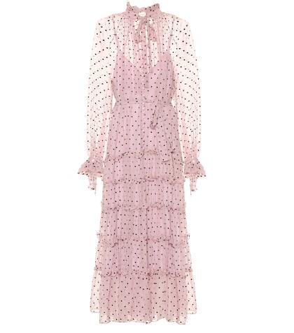 Zimmermann Ninety-six Silk Tie-neck Dress