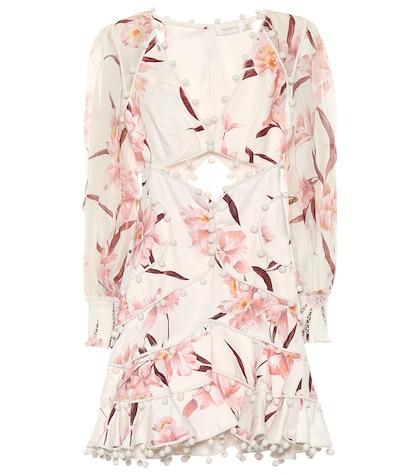 Zimmermann Corsage Bauble Linen Minidress