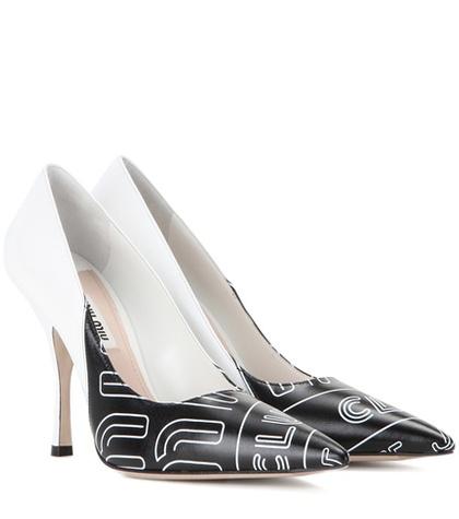 Barrie Printed Leather Pumps
