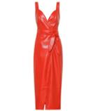 7 For All Mankind Nahar Faux Leather Wrap Dress