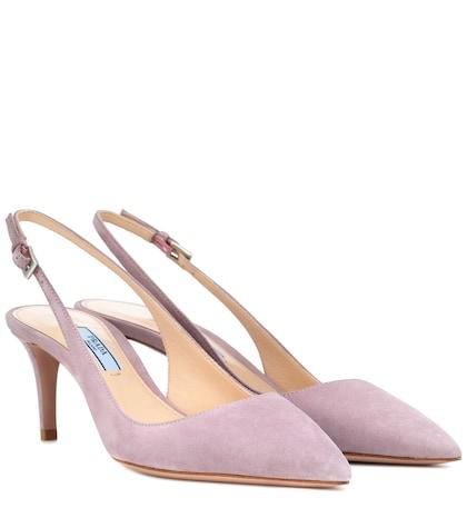 Alex Perry Suede Slingback Pumps