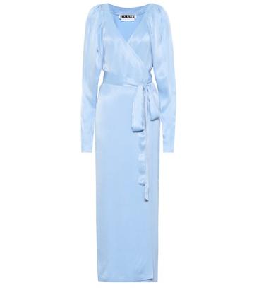 Rotate Birger Christensen Crêpe Maxi Wrap Dress