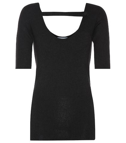 Alessandra Rich Cashmere And Silk Top