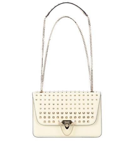 Valentino Valentino Garavani Demilune Small Leather Shoulder Bag