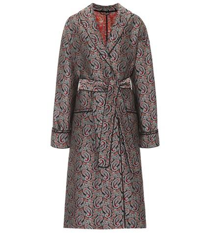 Prada Paisley Jacquard Coat