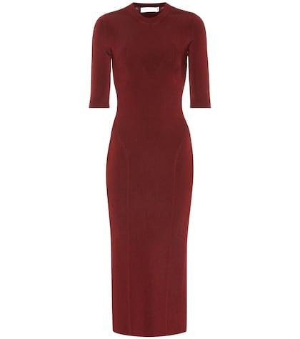 Victoria Beckham Stretch Bodycon Midi Dress