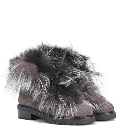 Stuart Weitzman Befoxy Londra Suede Ankle Boots