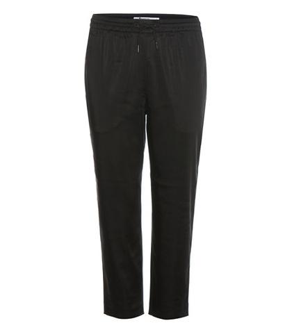 Stouls Cropped Satin Trousers
