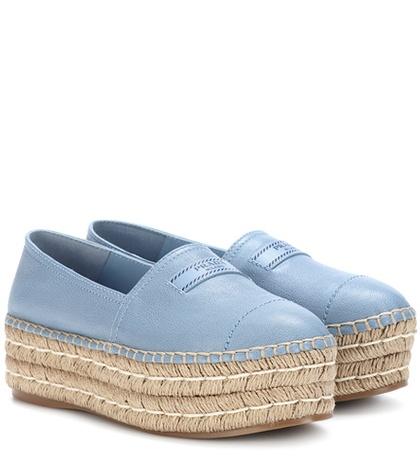Stella Mccartney Platform Leather Espadrilles