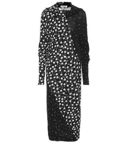Jil Sander Floral-printed Midi Dress