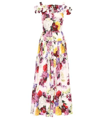 Dolce & Gabbana Floral-printed Cotton Maxi Dress