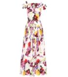 Dolce & Gabbana Floral-printed Cotton Maxi Dress