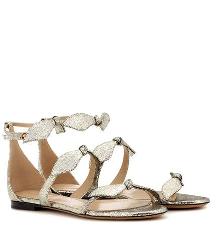 Bower Swimwear Mike Metallic Leather Sandals