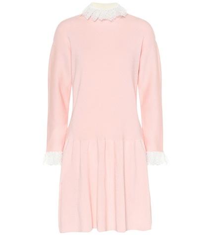 Philosophy Di Lorenzo Serafini Wool Lace-trimmed Dress