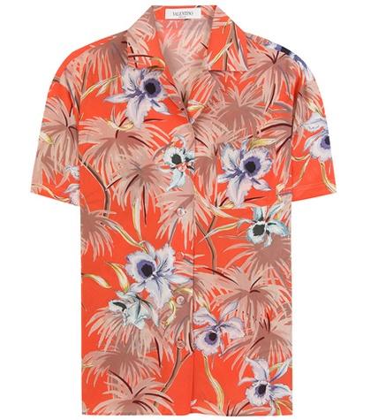 Marni Mytheresa.com Online Exclusive Printed Silk Shirt